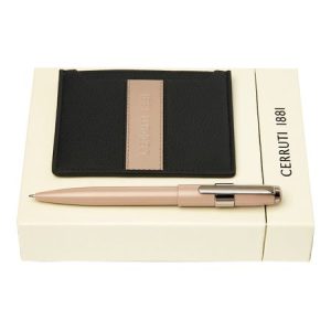 Zestaw upominkowy Cerruti 1881 etui na karty i długopis - NLC406X + NSC3284X P093060P PM-NPBC328X