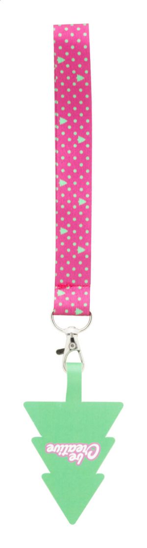 Personalizowana smycz RPET na nadgarstek z uchwytem na telefon P133765D