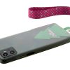 Personalizowana smycz RPET na nadgarstek z uchwytem na telefon P133765D