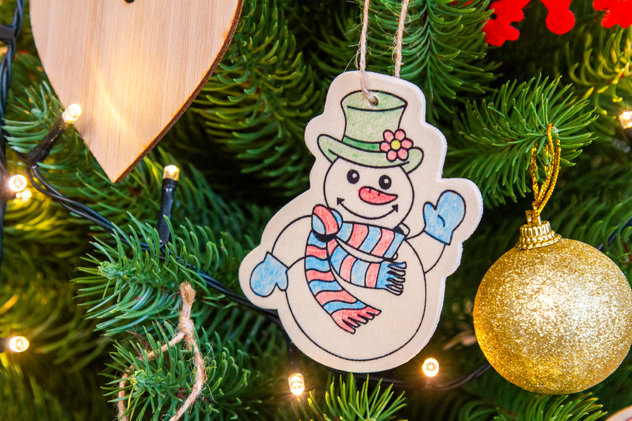 Ozdoby choinkowe do kolorowania P133755D