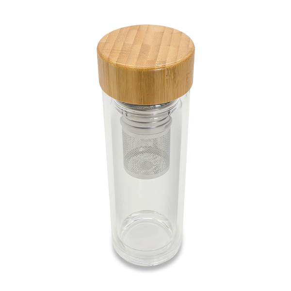 Dwuścienna butelka z zaparzaczem 400 ml Helen P132743R