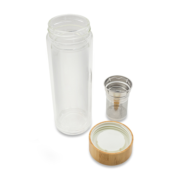 Dwuścienna butelka z zaparzaczem 400 ml Helen P132743R