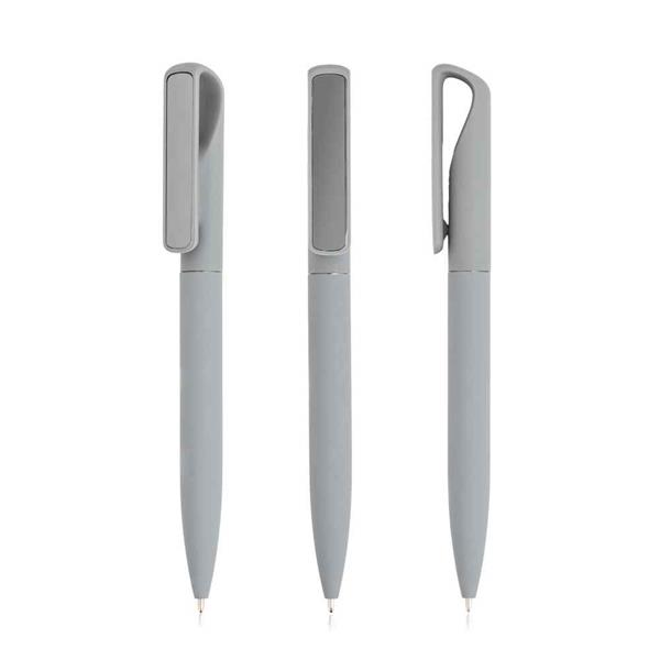 Długopis z lustrzanym klipsem / Merhon P133855P light grey