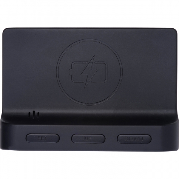 Budzik z bezprzewodową ładowarką ADELAIDE P133491G