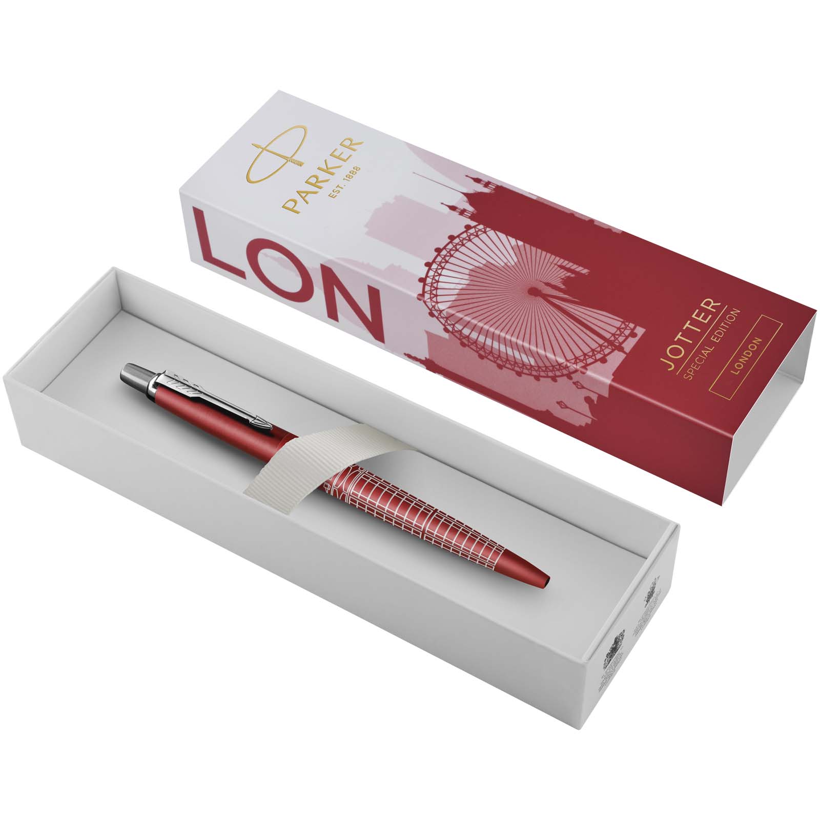 Parker Jotter SE Global Icons długopis P098793C czerwony