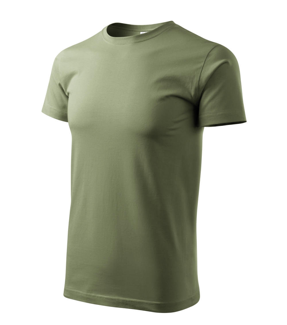 Koszulka męska Basic P020690F khaki