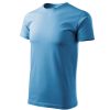 Koszulka męska Basic P020690F lazurowy