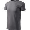 Koszulka męska Basic P020690F stalowy