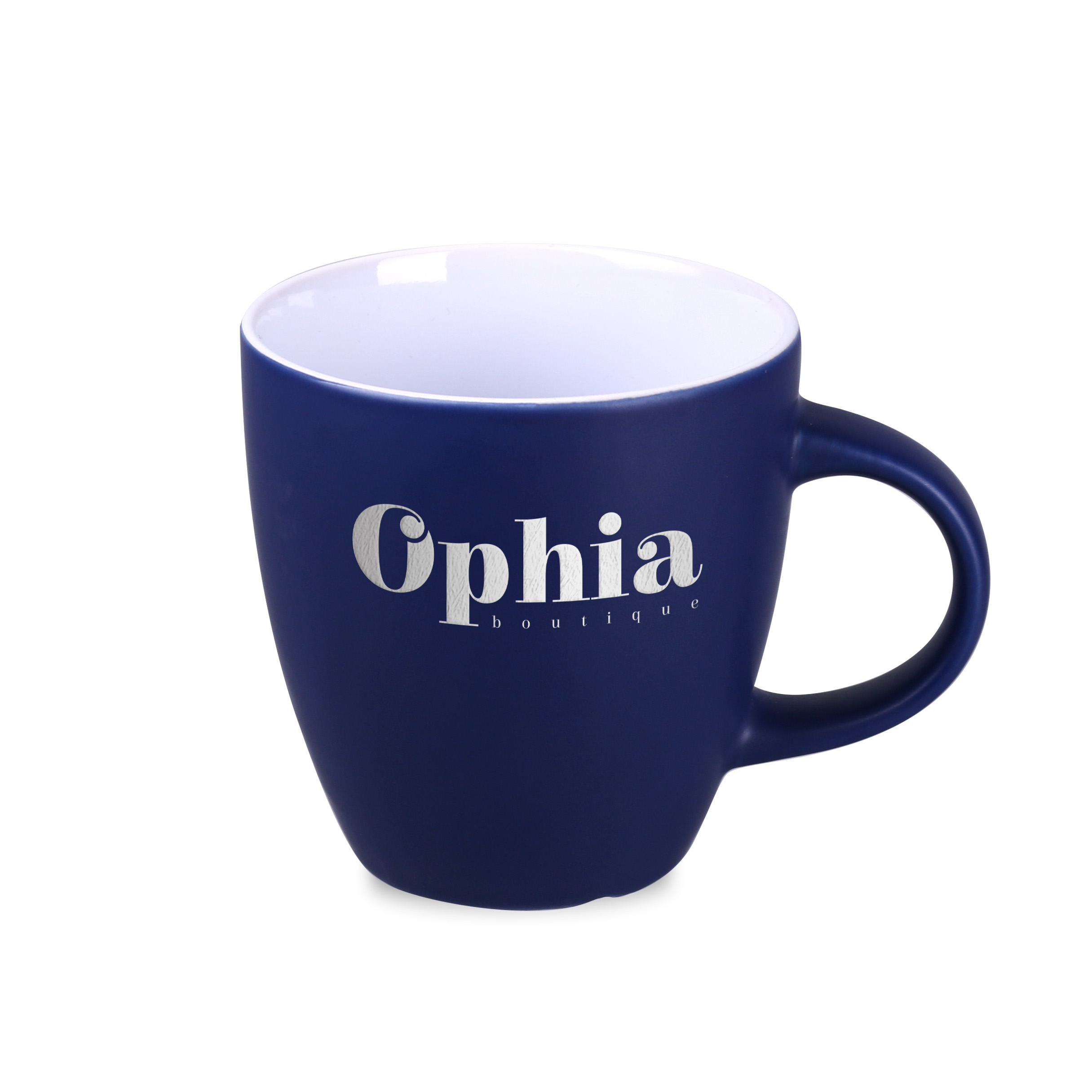 Kubek Fiord Matt 330 ml P056636M granatowy / biały