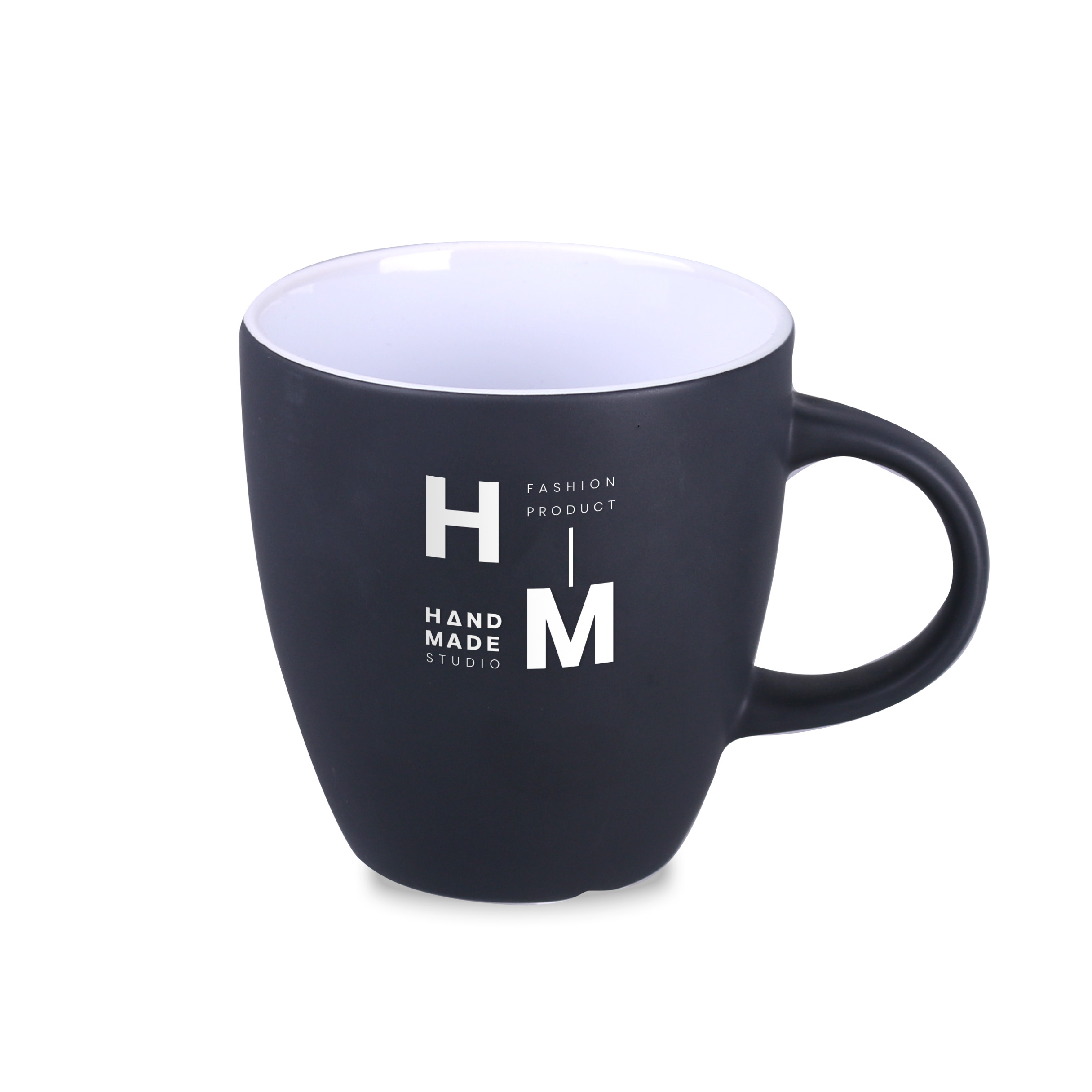 Kubek Fiord Matt 330 ml P056636M grafitowy / biały