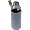 Butelka szklana z pokrowcem 1000 ml P086614K szary