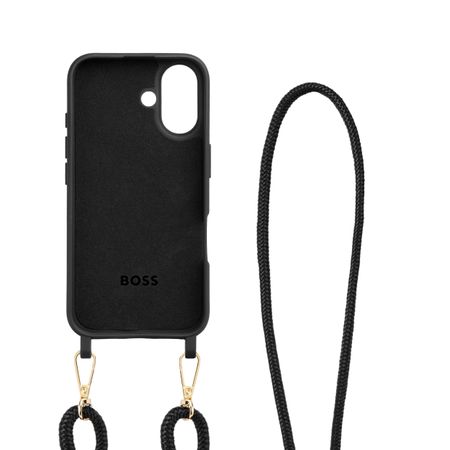 Etui na iPhonea 16 Double B Czarno-złote P134528P 2 Etui na iPhonea 16 Double B Czarno-złote P134528P