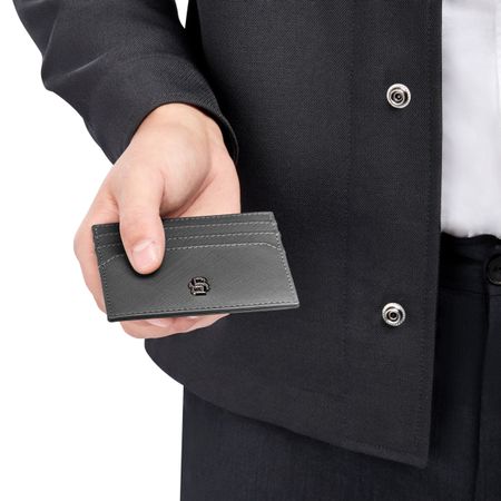 Etui na karty Double B Saffiano Grey P134537P 4 Etui na karty Double B Saffiano Grey P134537P
