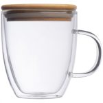 Kubek szklany z pokrywką GERTHE 350 ml P134219G