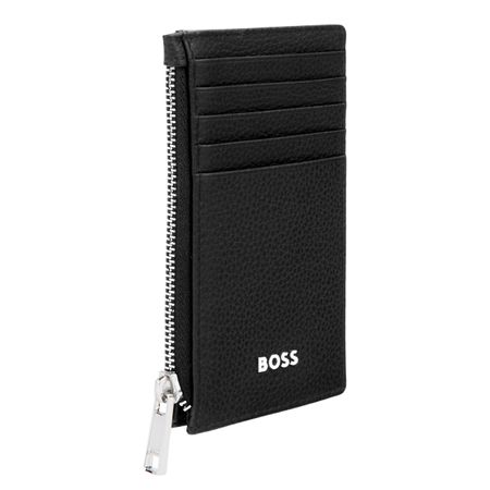 Portfel na karty z zamkiem Classic Grained Black P134546P 3 Portfel na karty z zamkiem Classic Grained Black P134546P