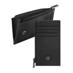 Portfel na karty z zamkiem Double B Saffiano Black P134550P