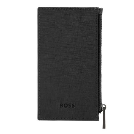 Portfel na karty z zamkiem Double B Saffiano Black P134550P