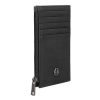 Portfel na karty z zamkiem Double B Saffiano Black P134550P
