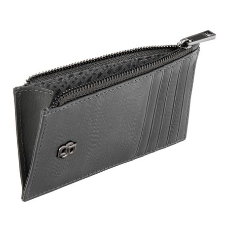 Portfel na karty z zamkiem Double B Saffiano Grey P134551P 4 Portfel na karty z zamkiem Double B Saffiano Grey P134551P