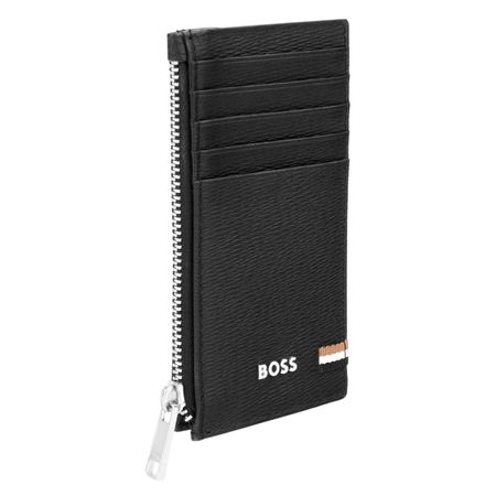 Portfel na karty z zamkiem Iconic Black P134549P