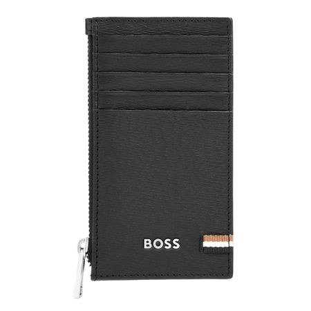 Portfel na karty z zamkiem Iconic Black P134549P