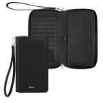 Portfel podróżny Classic Grained Black P134554P