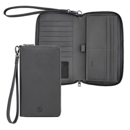 Portfel podróżny Double B Saffiano Grey P134559P PM-HLL526H