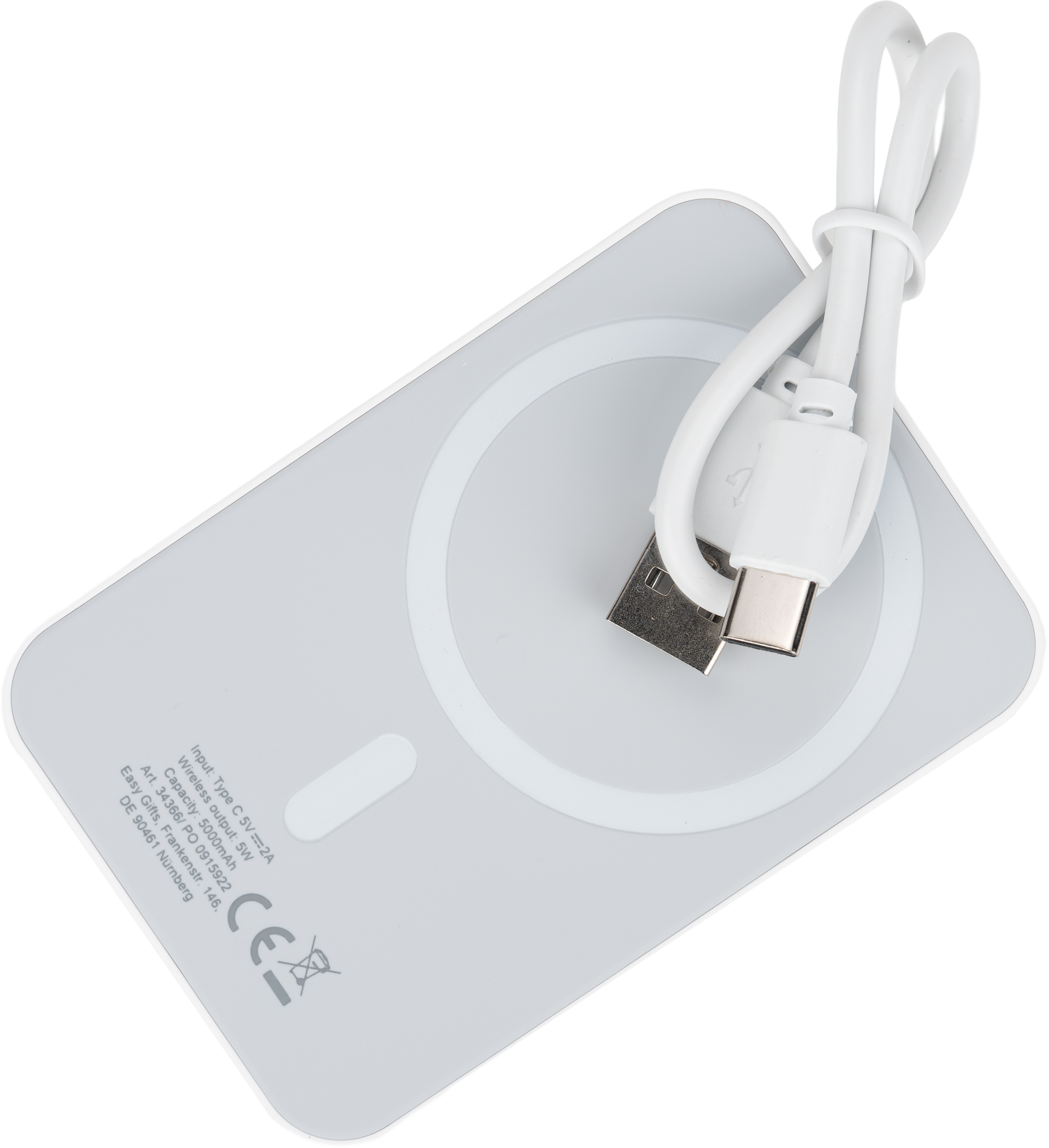 Power bank 5000 mAh z ładowarką indukcyjną WELS P133398G