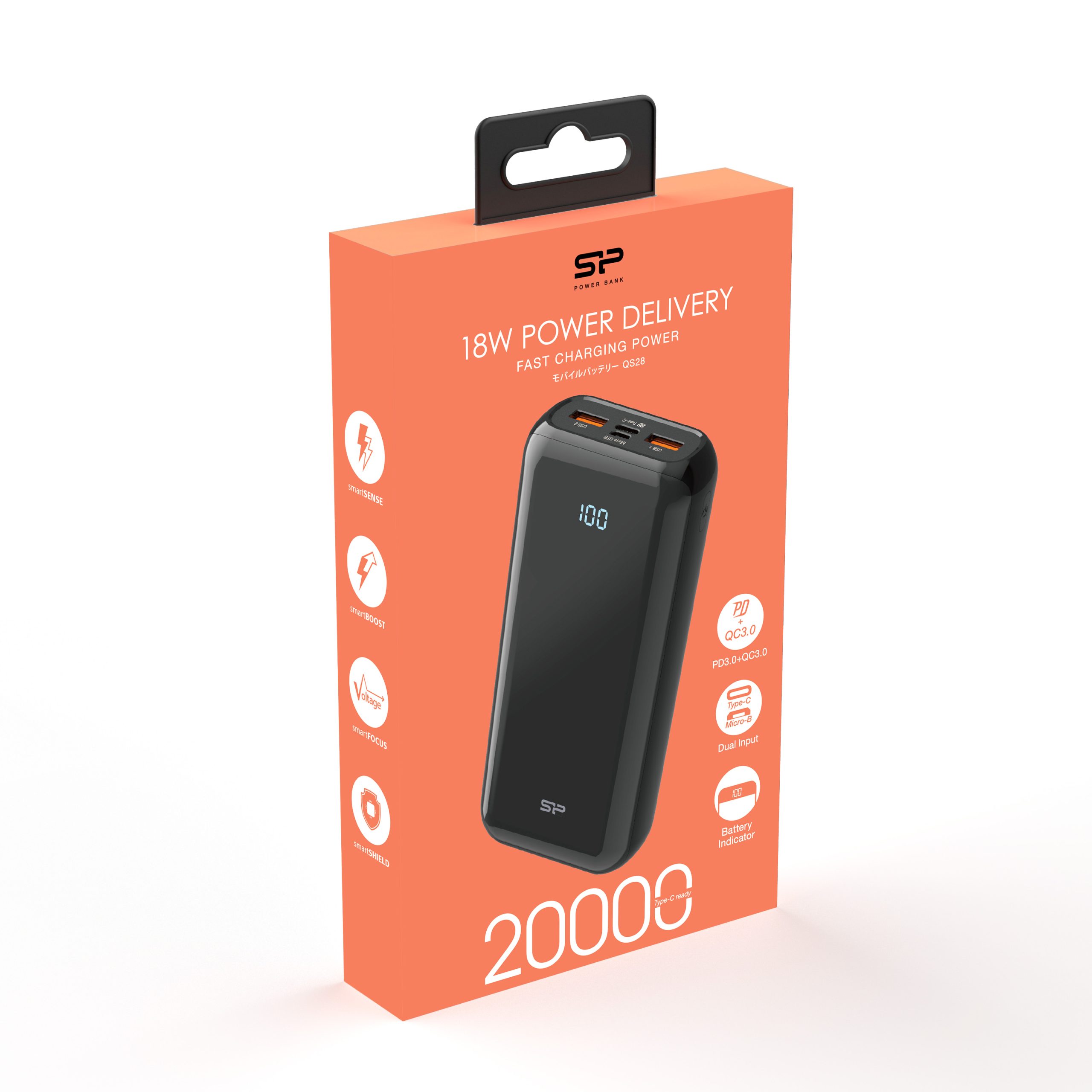 Power bank QS28 20000 mAh Silicon Power P133385G