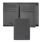 Składany portfel na karty and money pocket Double B Saffiano Grey P134543P