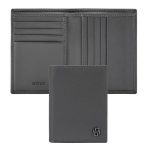 Składany portfel na karty Double B Saffiano Grey P134539P