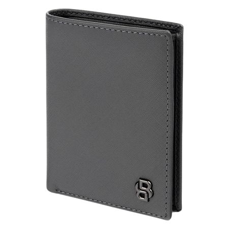 Składany portfel na karty Double B Saffiano Grey P134539P