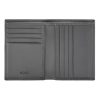 Składany portfel na karty Double B Saffiano Grey P134539P