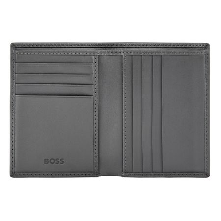 Składany portfel na karty Double B Saffiano Grey P134539P
