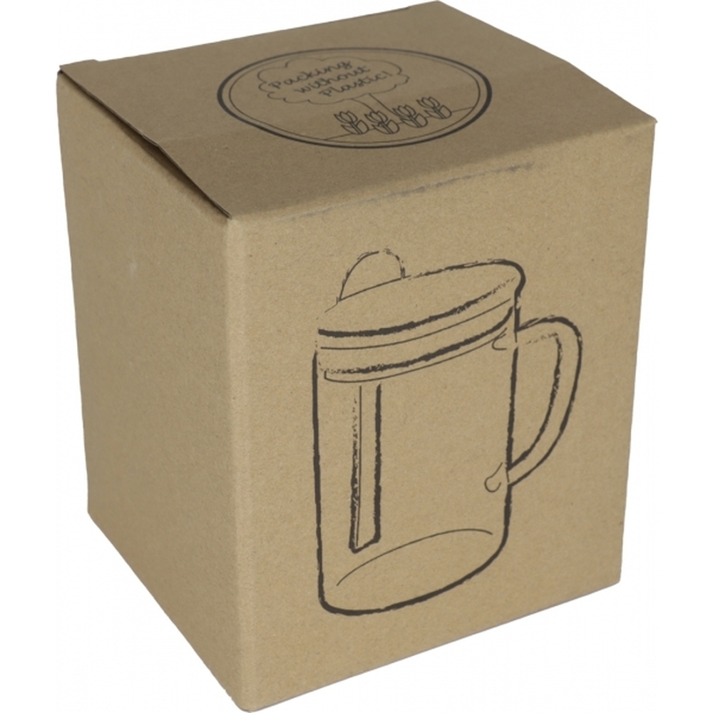 Kubek szklany z łyżeczką JACKSON 420 ml P134162G