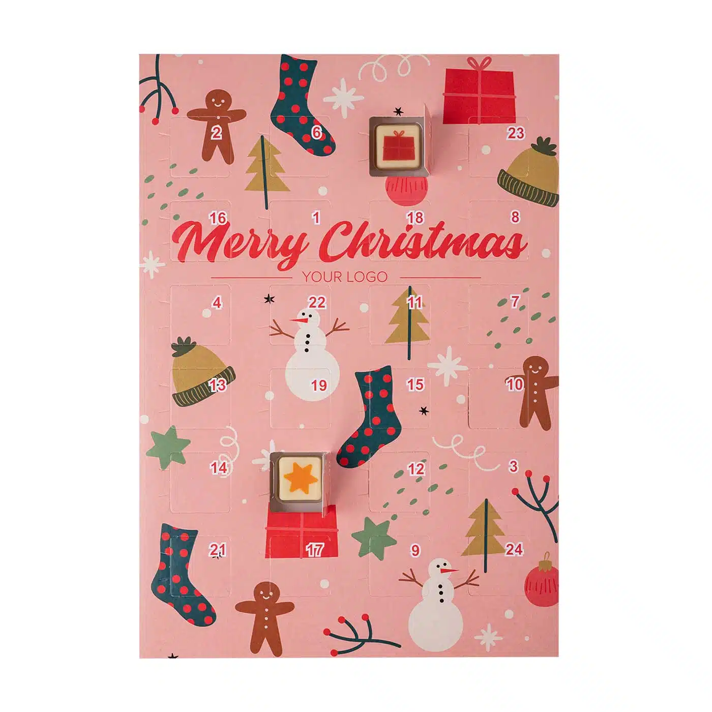 KALENDARZ ADWENTOWY CHOCO LOGO PRINT P137402Z