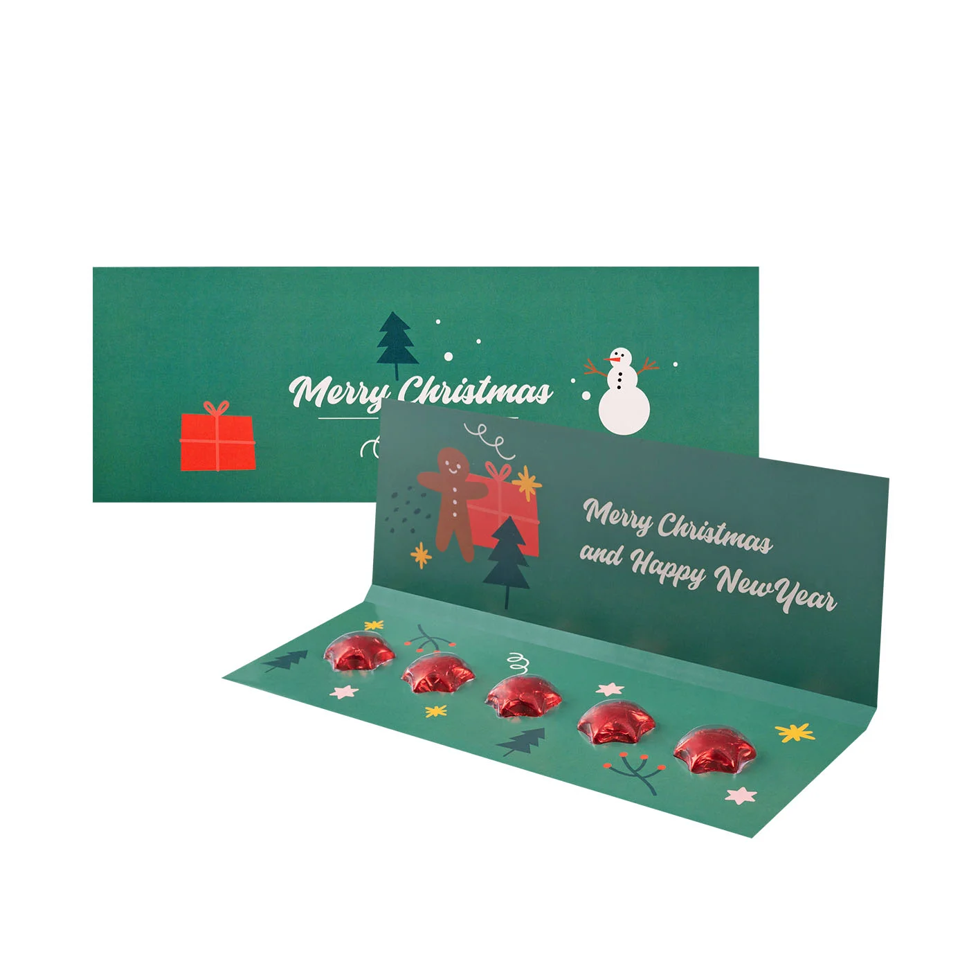 ZESTAW CZEKOLADEK 5 GWIAZDEK KOPERTA P137369Z SL-0165/xmas