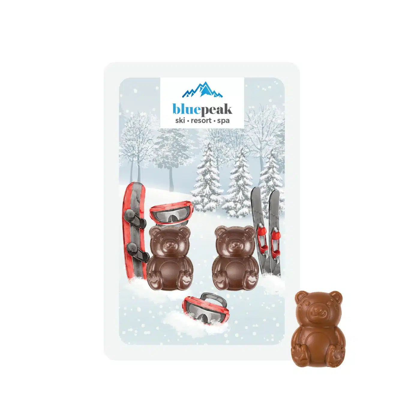 ZESTAW CZEKOLADEK PROMO CARD DWA MISIE Xmas P143543Z