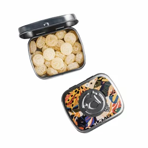 SŁODYCZE REKLAMOWE PUSZKA PROSTOKĄTNA MINI PRESS & PRINT P137065Z SL-0234/VEGE