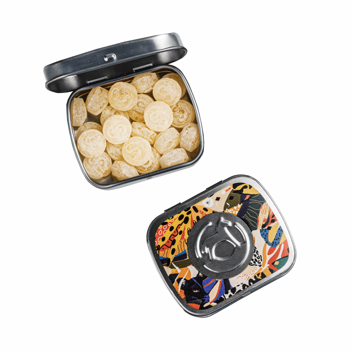 SŁODYCZE REKLAMOWE PUSZKA PROSTOKĄTNA MINI PRESS & PRINT P137065Z SL-0234/VEGE