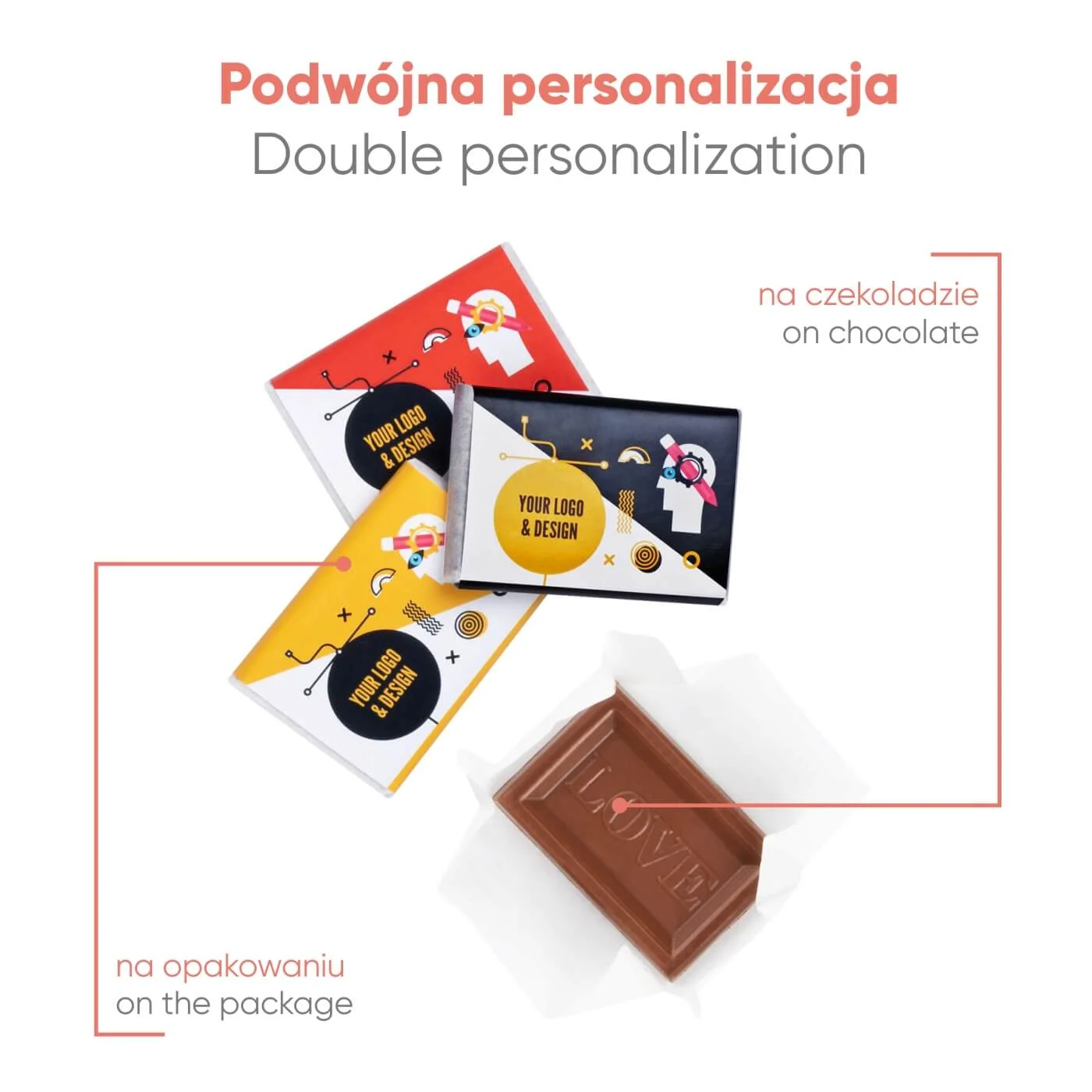 MINI CZEKOLADKA TABLICZKA Z LOGO 10 G P136894Z