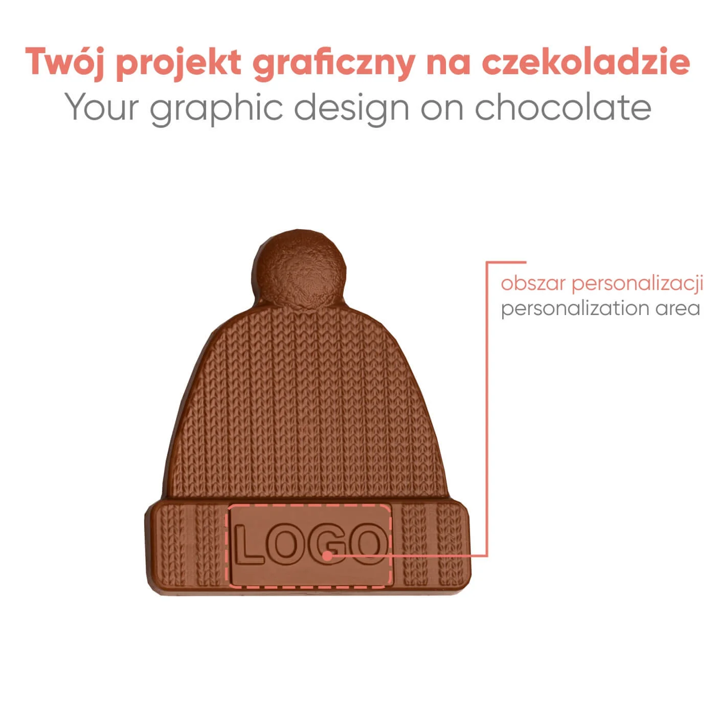 CZEKOLADOWY KSZTAŁT CHOCO4MAT CZAPKA P137224Z