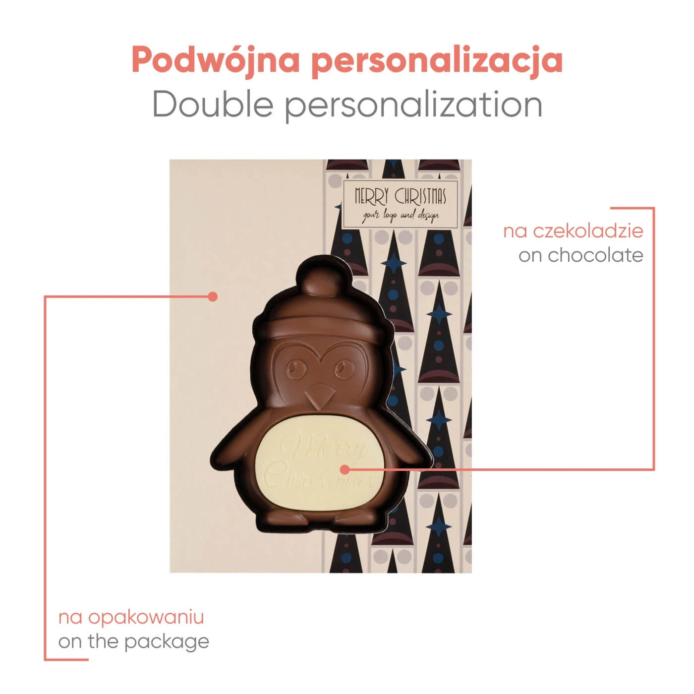 CZEKOLADOWY KSZTAŁT CHOCO4MAT PINGWIN P137317Z