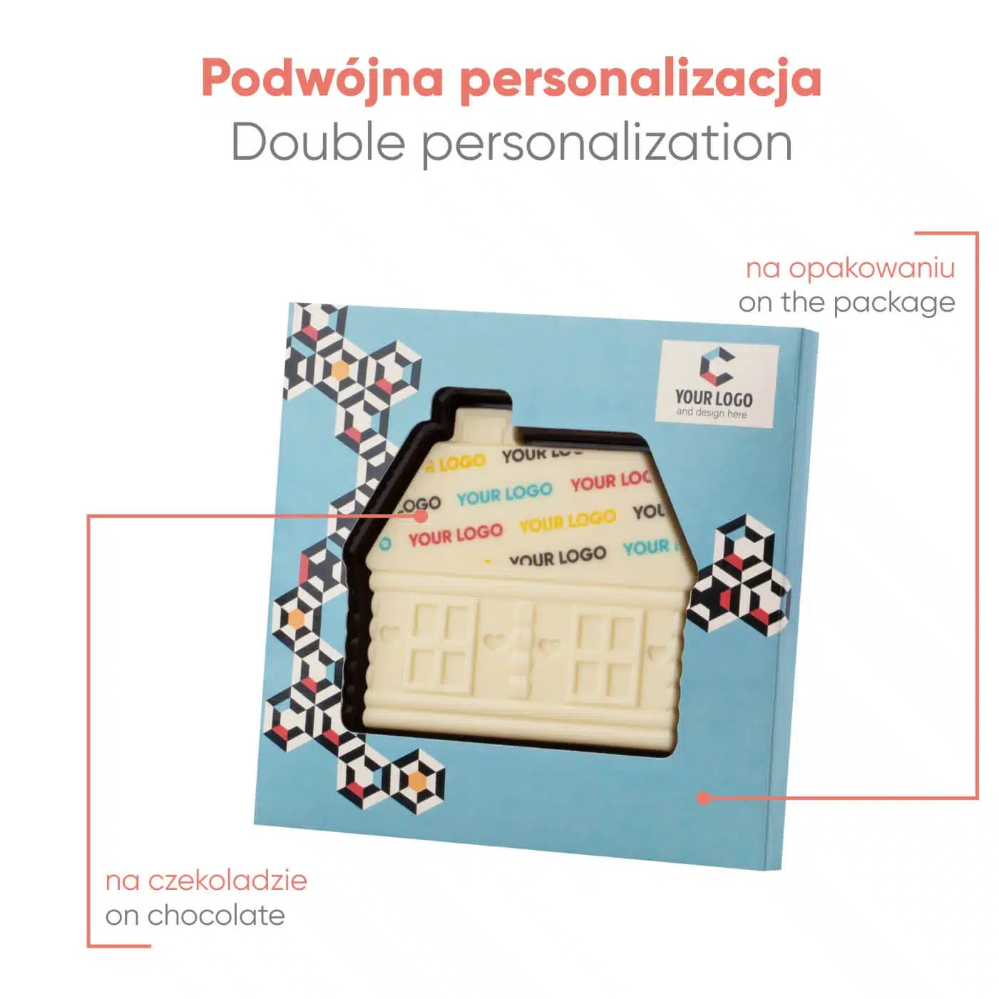 CZEKOLADOWY KSZTAŁT CHOCO4MAT DOMEK Z PIERNIKA PRINT P136555Z