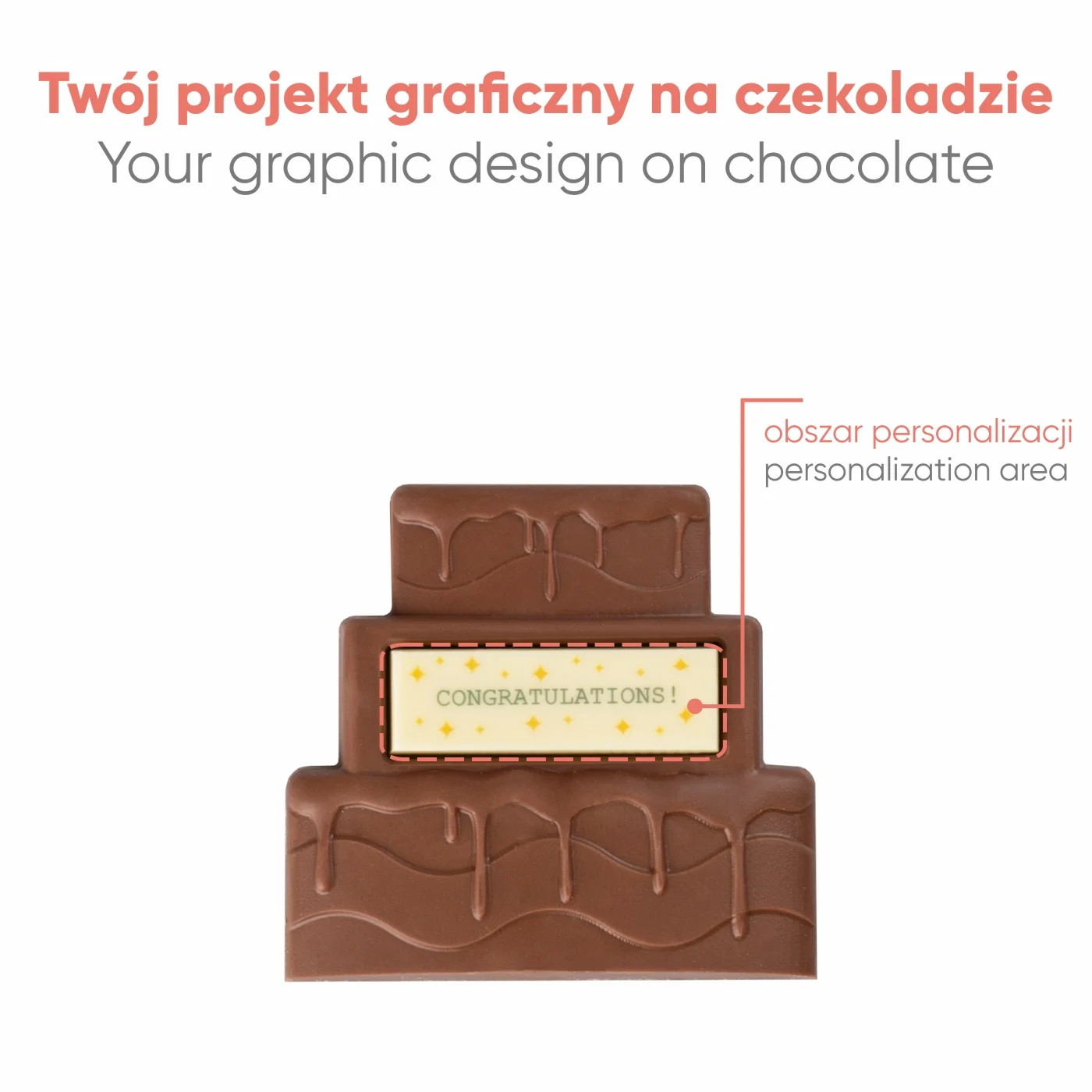 CZEKOLADOWY KSZTAŁT CHOCO4MAT TORT PRINT P136590Z