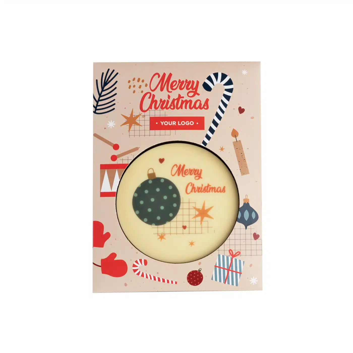 CZEKOLADOWY KSZTAŁT CHOCO4MAT KOŁO PRINT P137424Z SL-0314P/CIRCLE/XMAS