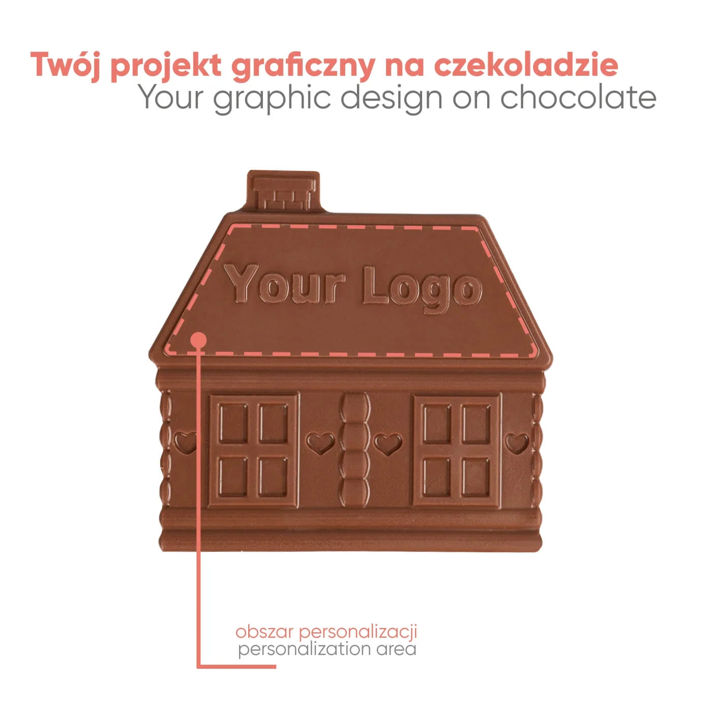 CZEKOLADOWY KSZTAŁT CHOCO4MAT DOMEK Z PIERNIKA P136554Z