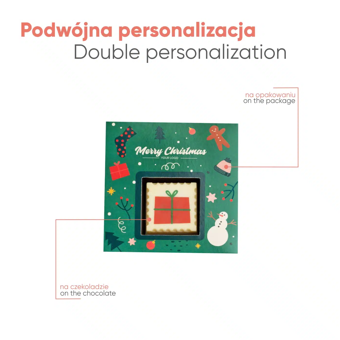 PRALINKA Z NADRUKIEM CHOCOSTAMP Xmas P137342Z