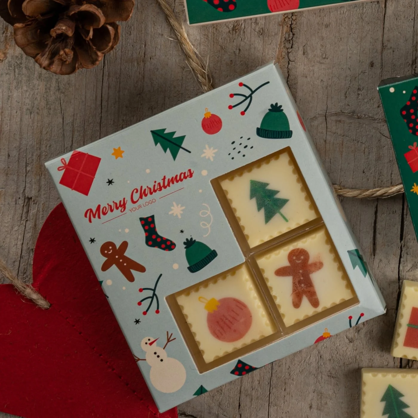 PRALINY Z NADRUKIEM CHOCOSTAMP 3 SZT Xmas P136690Z