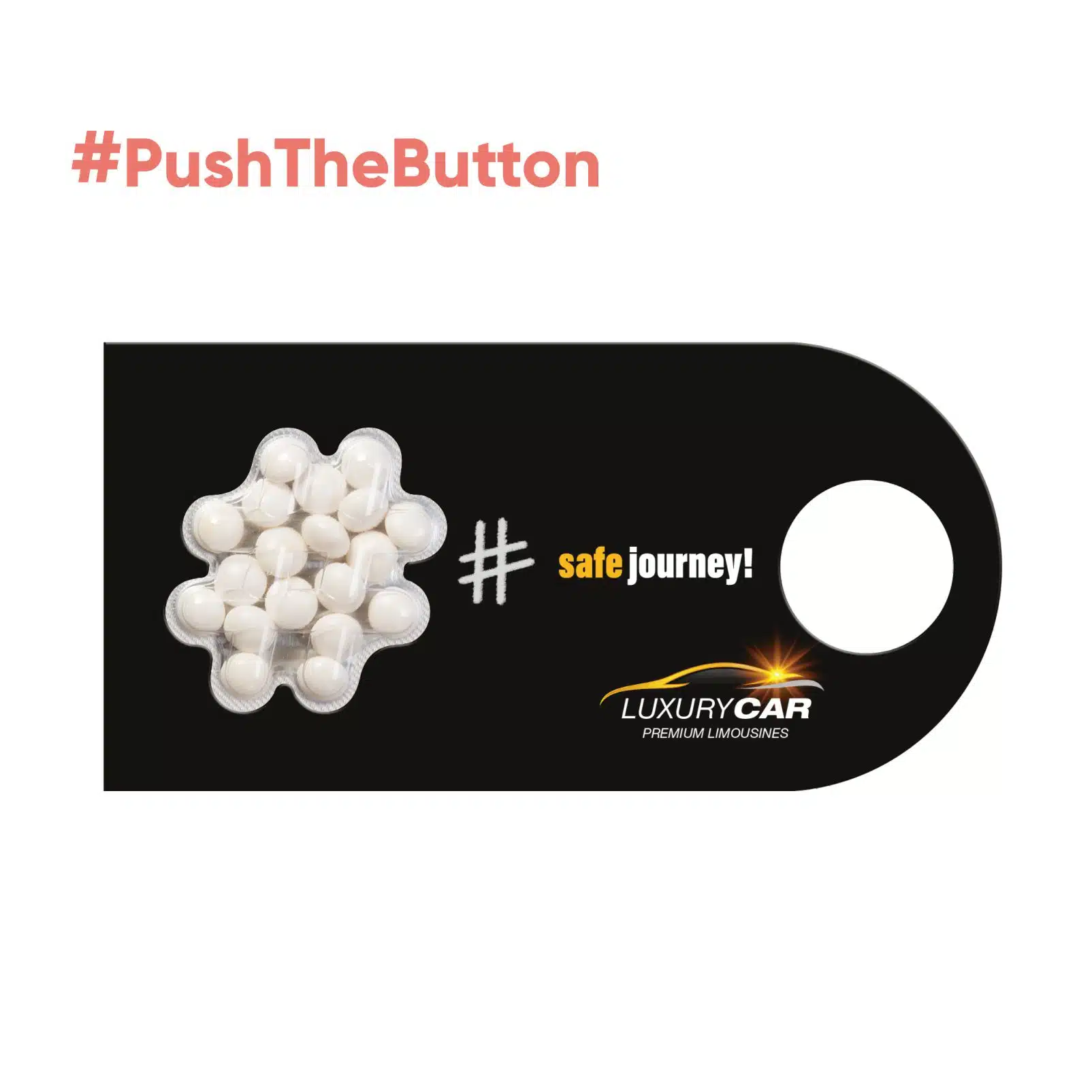 DRAŻETKI PUSH THE BUTTON ZAWIESZKA – HASHTAG P137028Z SL-0340/HASHTAG